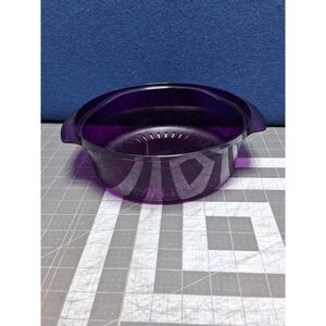 Tupperware Microwave Colander Insert Purple Translucent 2195A 2 Made in USA